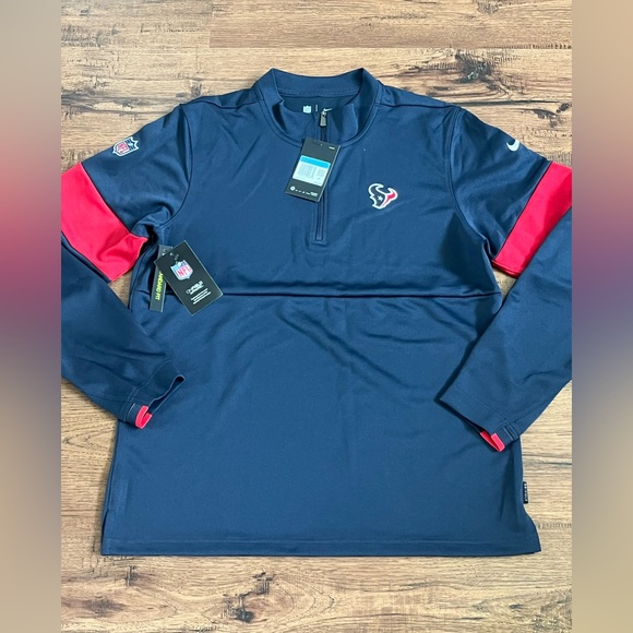 Nike Other - Nike Dri Fit Houston Texans On Field 1/4 Zip Pullover ‘Blue’ (size mens M)